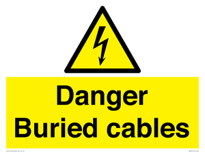Danger Buried cables